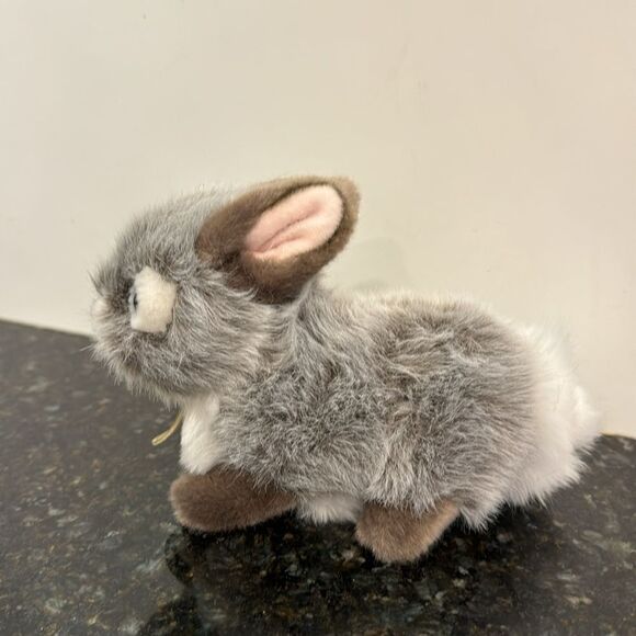 Baby Bunny Tan Miyoni Tots Aurora Plush Stuffed Animal 7" Easter Basket - Picture 3 of 9